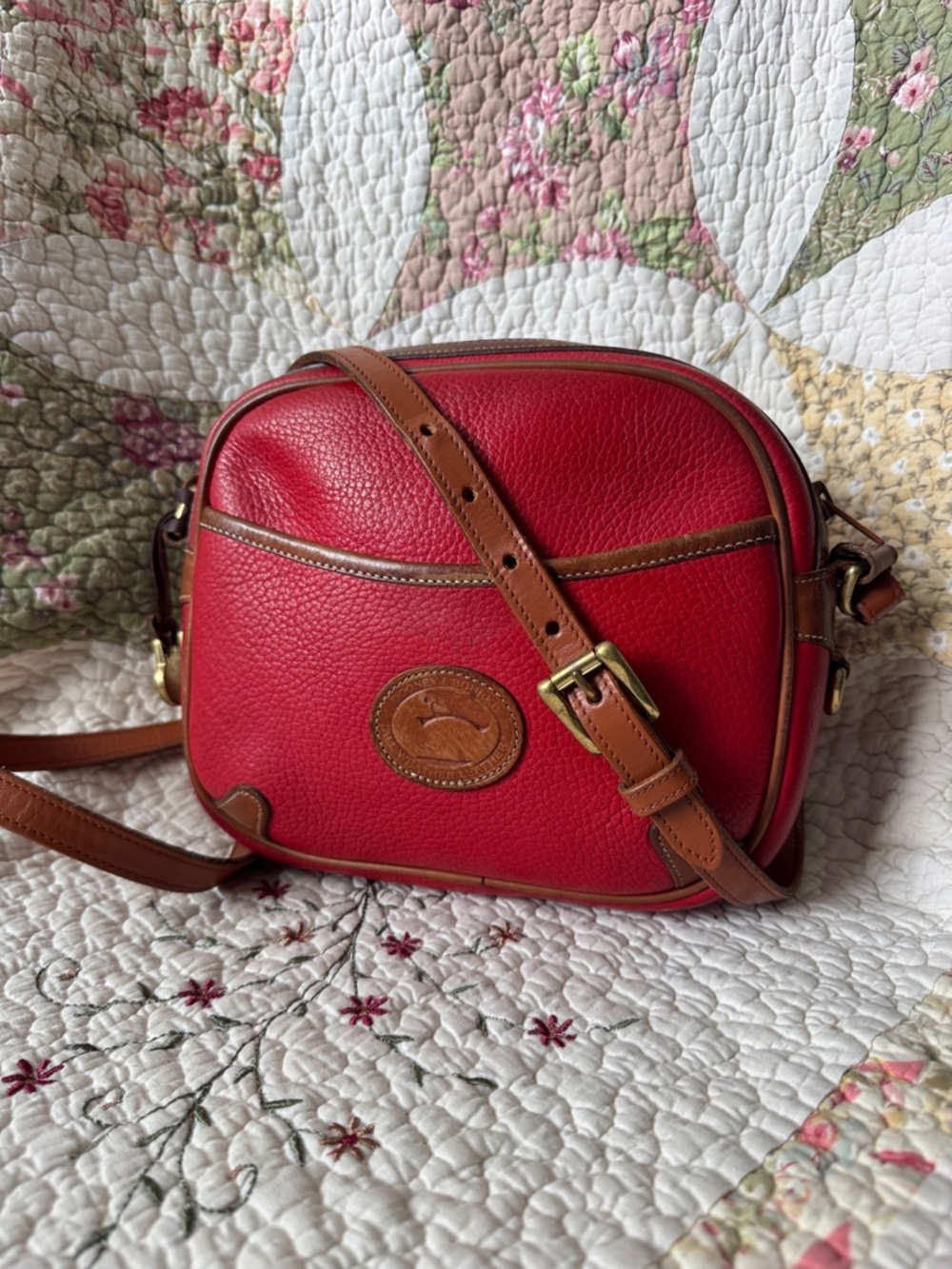 Vintage Dooney & Bourke AWL Pre-Tag Red Shoulder Bag